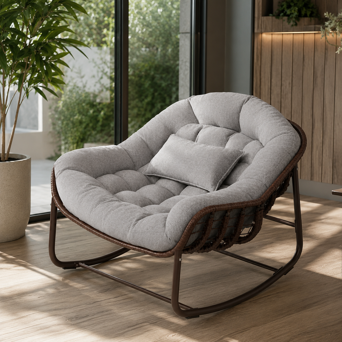 Fauteuil Papasan en osier – vue 2