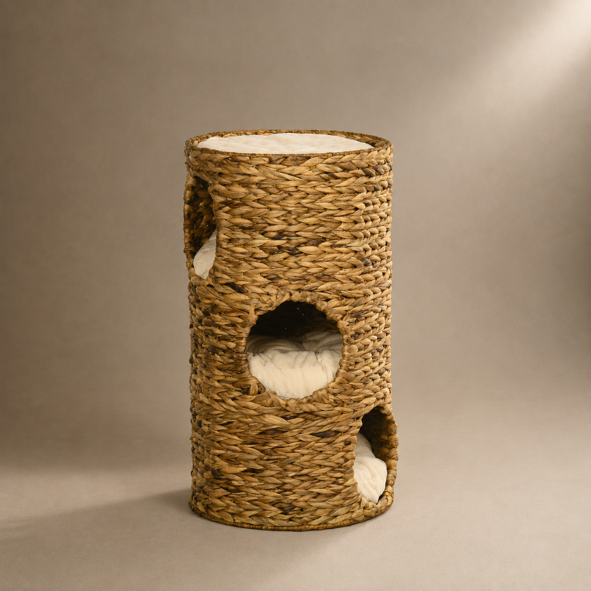 Tour pour chat en osier seagrass