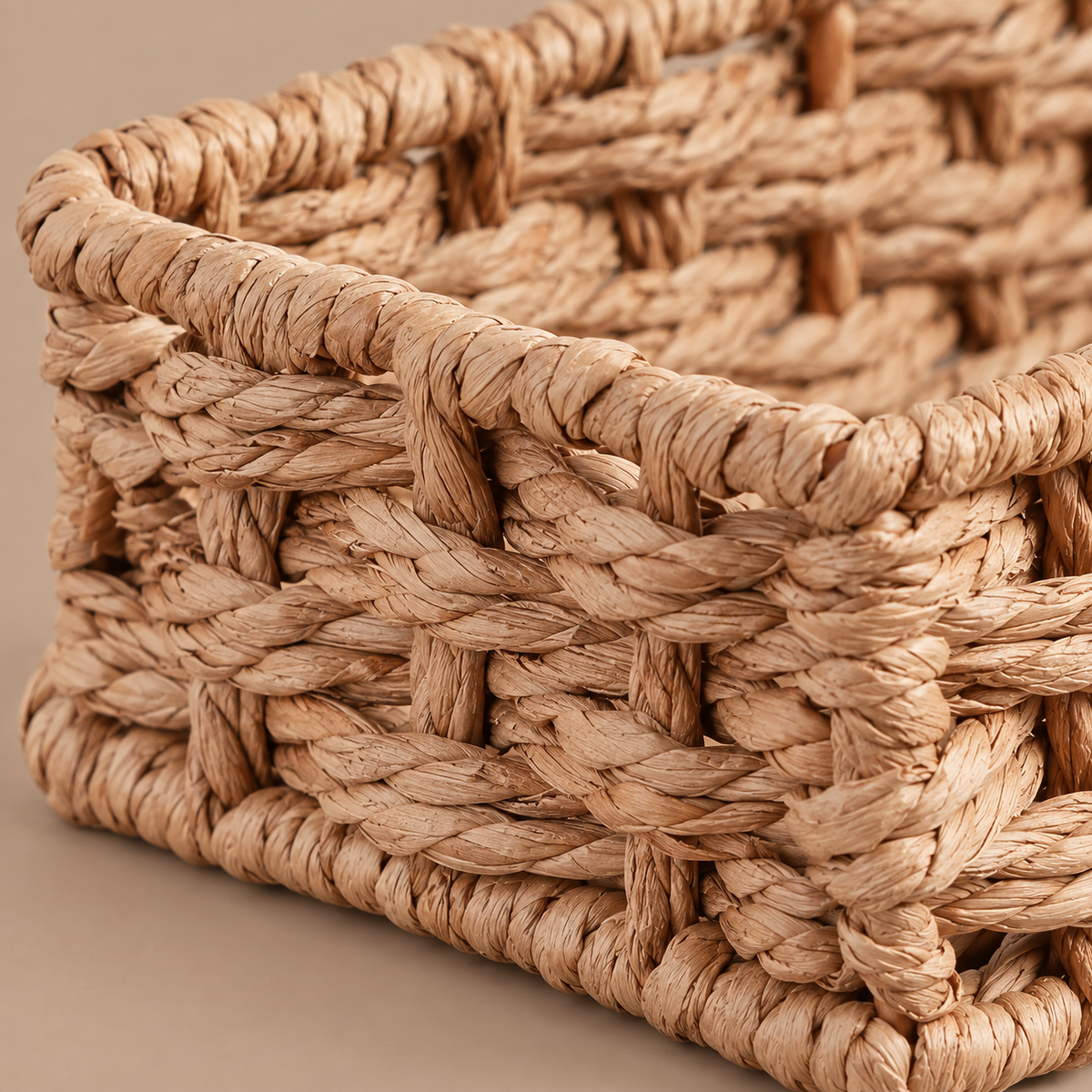 Panier de rangement en osier/papier tressé – vue 3