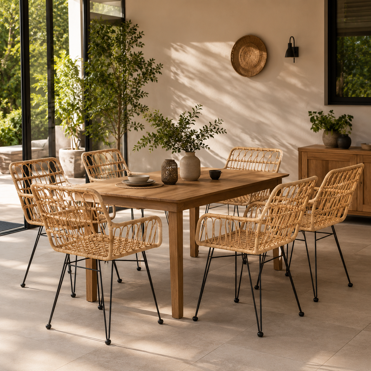 Chaise en osier tressé – vue 8