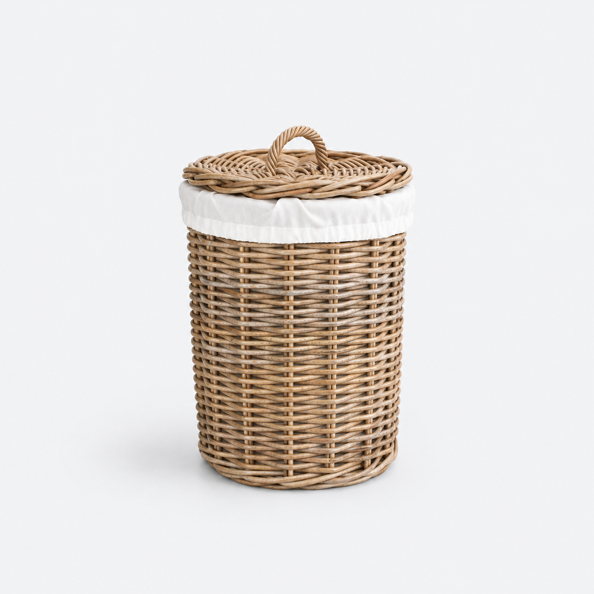 Panier à linge en osier tressé – vue 8