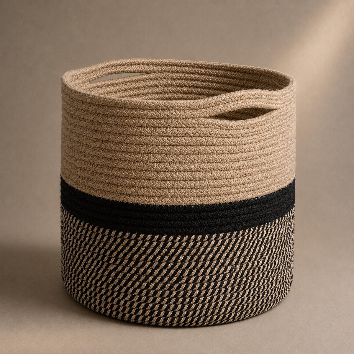Cache pots en osier et jute – vue 3