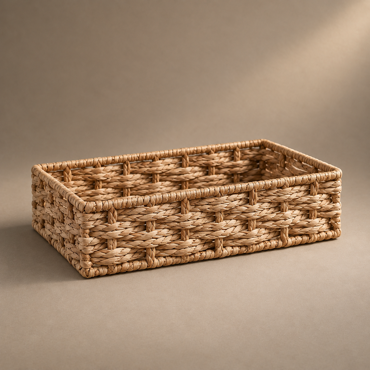 Panier de rangement en osier/papier tressé