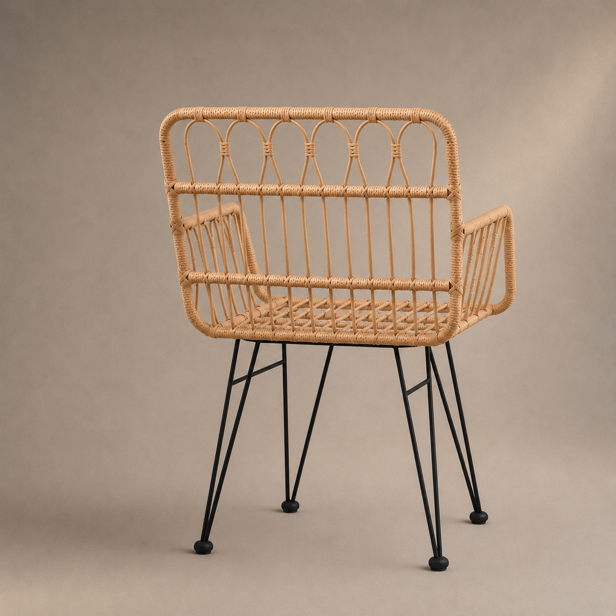 Chaise en osier tressé – vue 2