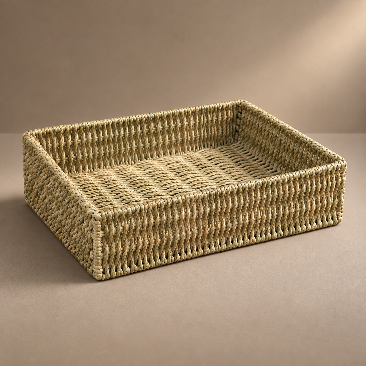 Panier de rangement en osier/ jonc de mer – vue 10