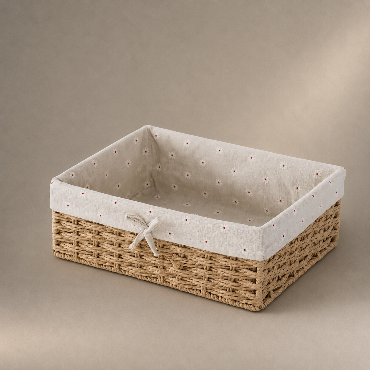 Panier rangement en osier coton bio