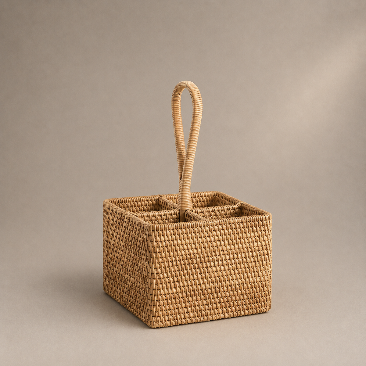 Porte  bouteille en osier
