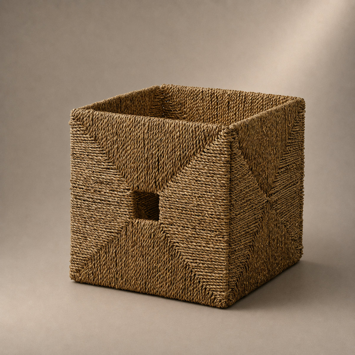 Panier rangement en osier Seagrass