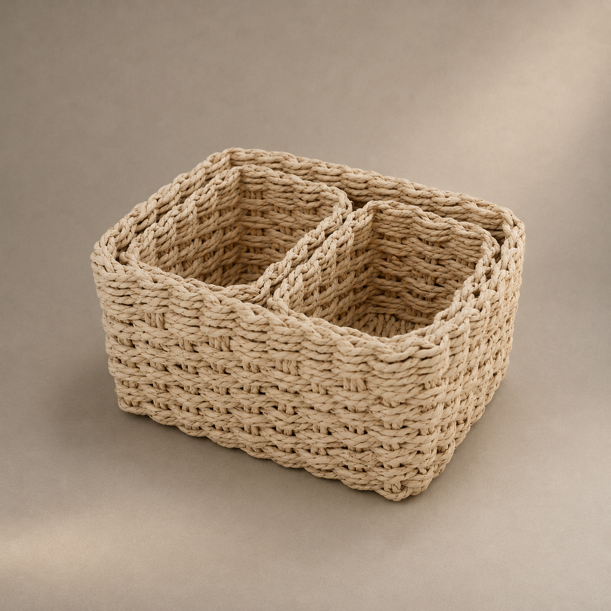 Lot de 3 panier rangement en osier