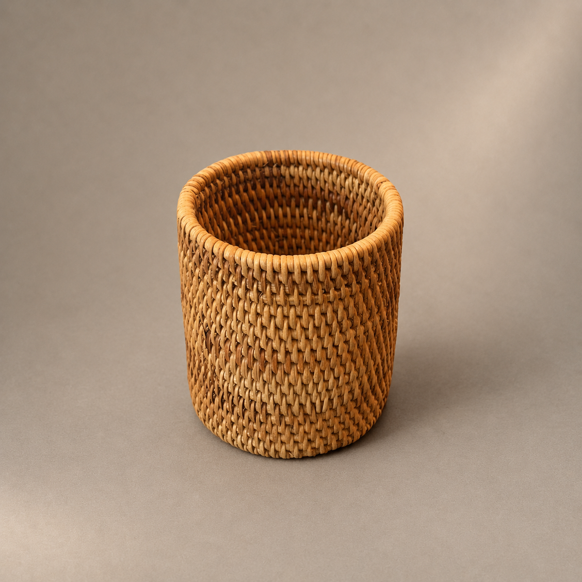 Panier rangement en osier style pot