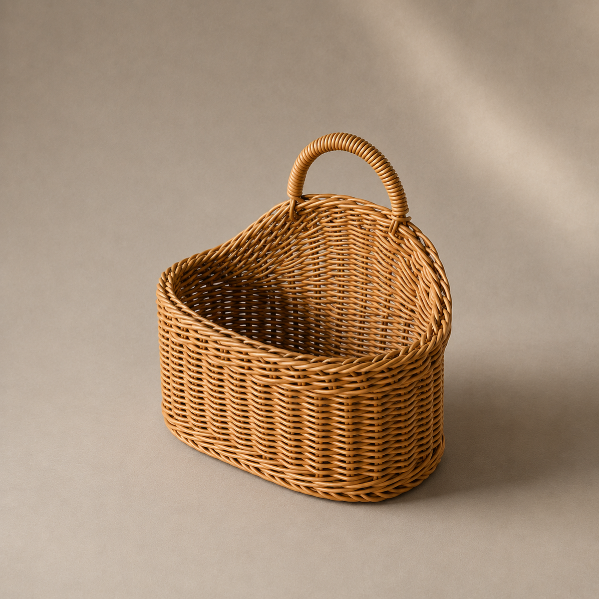Panier rangement en osier mural