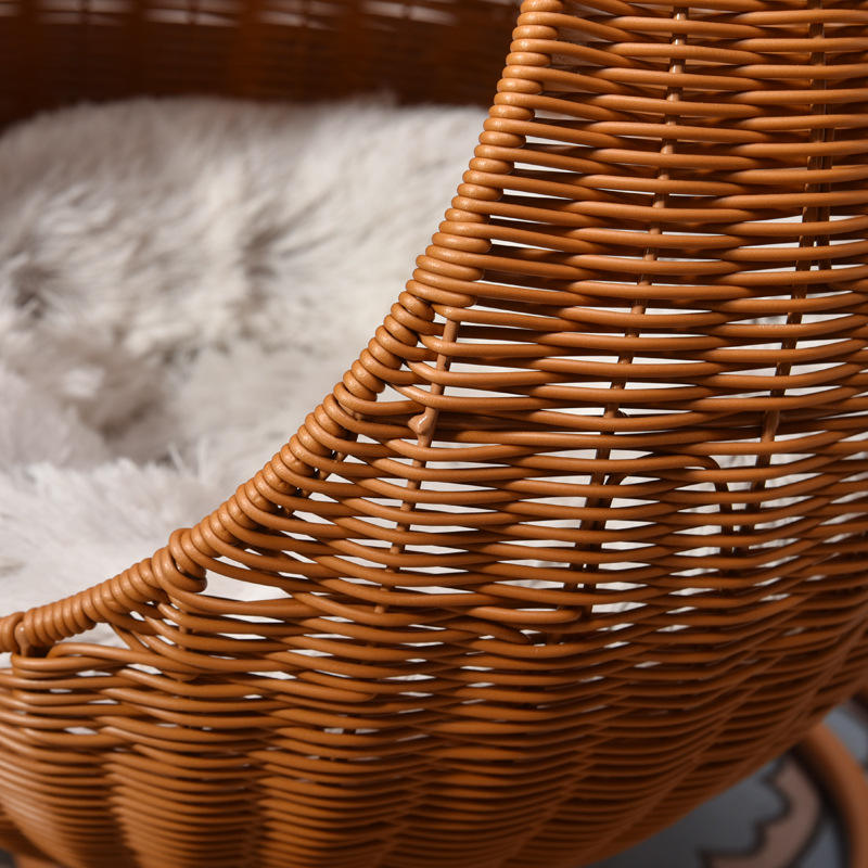 Panier pour chat suspendu en osier