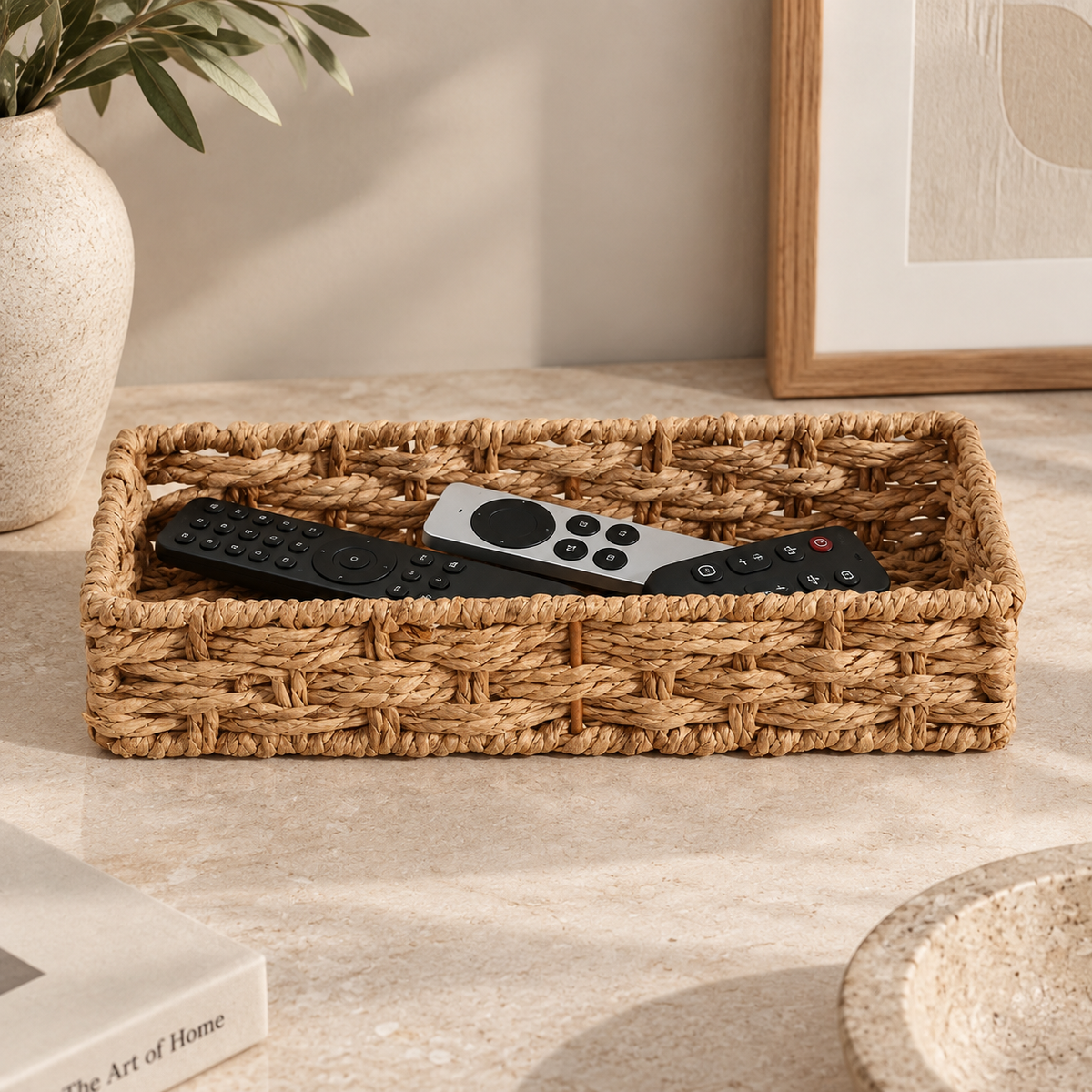 Panier de rangement en osier/papier tressé – vue 6