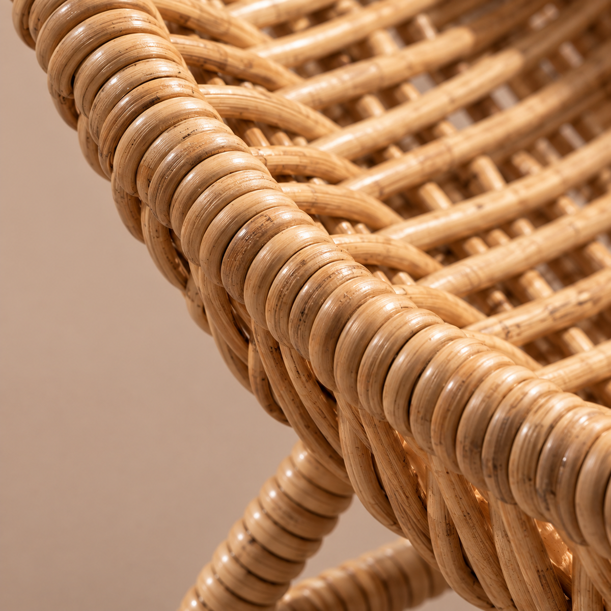 Panier de rangement en osier sur-pieds – vue 3