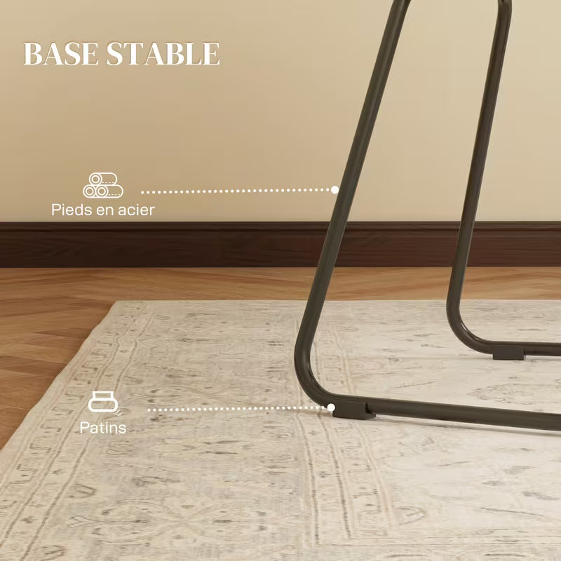 Lot de 2 chaises d'intérieur en osier style bohème