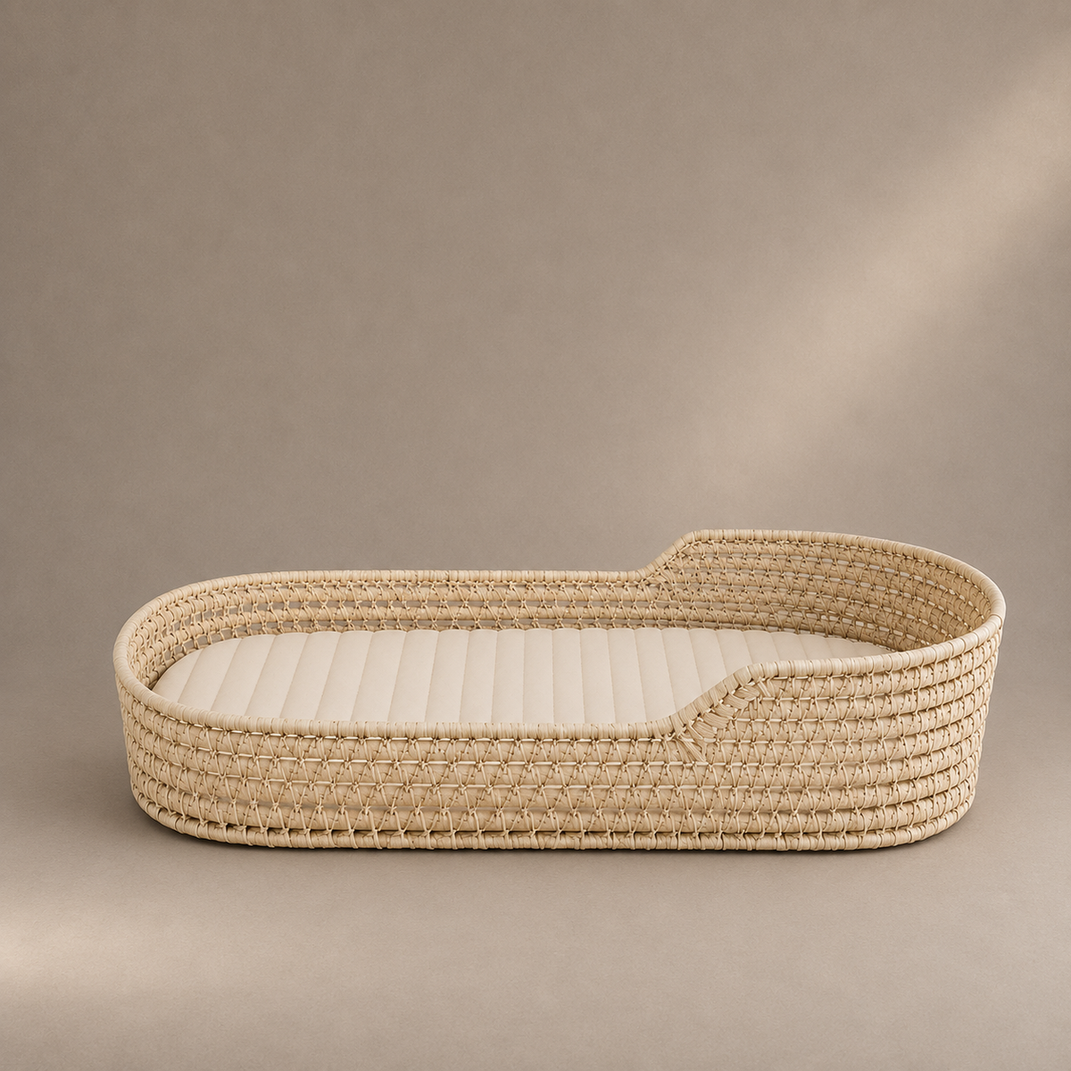 Panier à langer ovale en osier