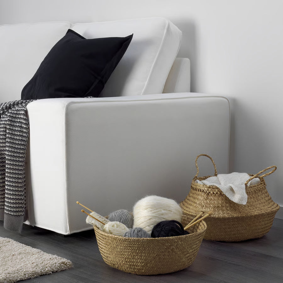 Panier de rangement en osier multifonction